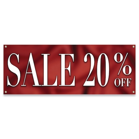 Signmission Sale 20% Off Banner Concession Stand Food Truck Single Sided B-30149